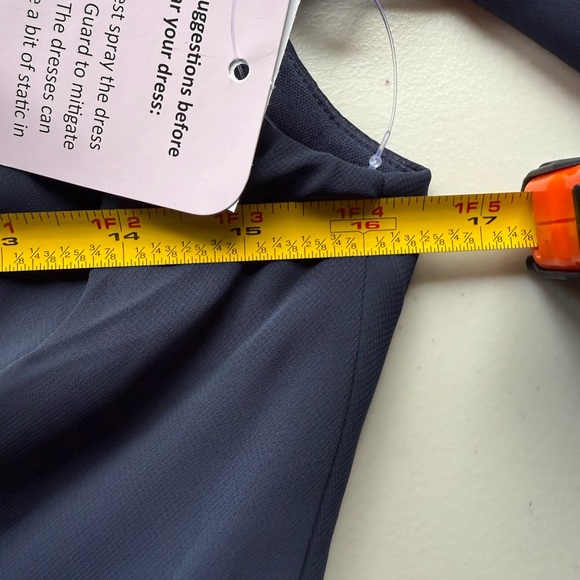 Jenny Packham Bridesmaids Dress Chiffon Shirred V-neck 3/4 Sleeve Formal… - Picture 10 of 11